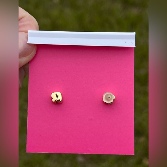 NWOT Kate Spade Frenchie Stud Earrings, Ma Cherie Antoine Dog Studs - Picture 2 of 5